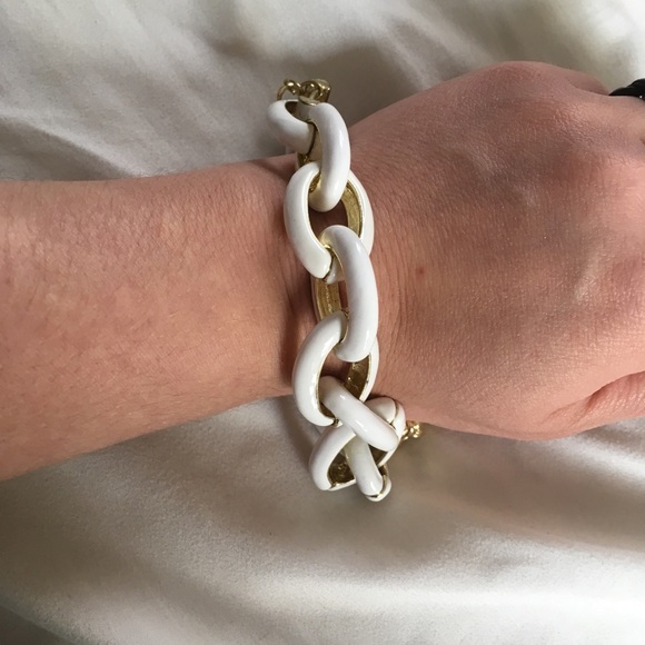❤️❤️❤️❤️❤️🆕WHITE LINK ENEMAL BRACELET - Picture 7 of 7